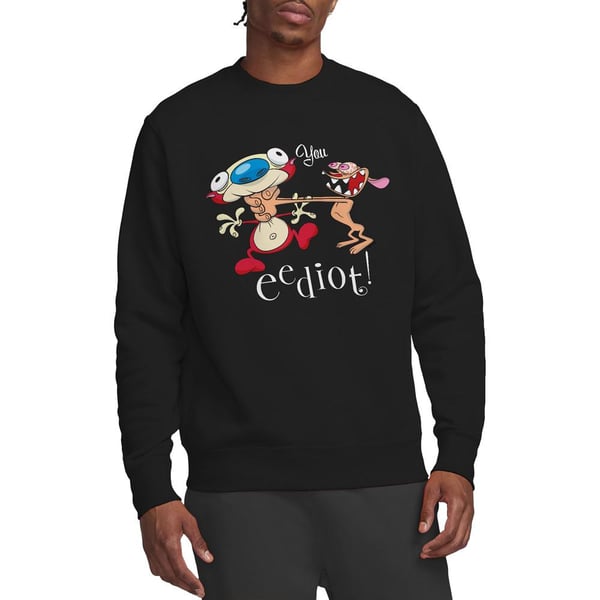 Ren & Stimpy Unisex Adult You Eediot Sweatshirt
