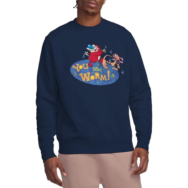 Ren & Stimpy Unisex Adult You Filthy Worm! Sweatshirt