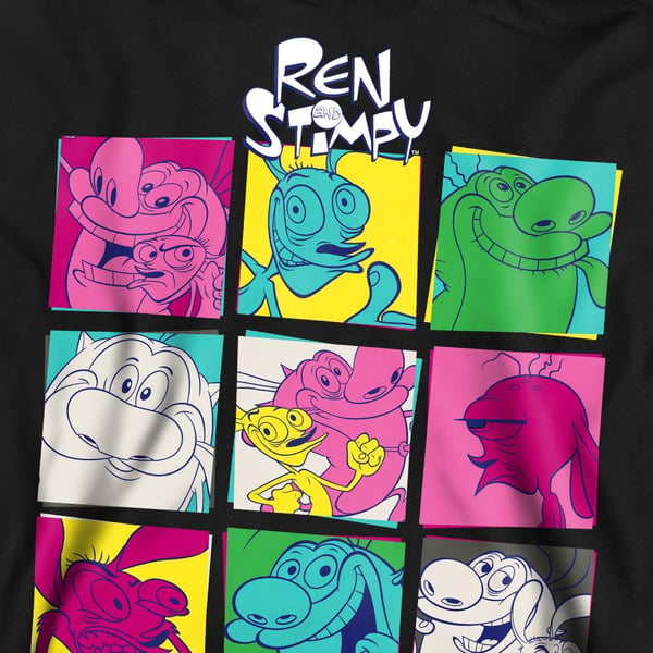 Ren & Stimpy Unisex Adult Warhol 2 Sweatshirt