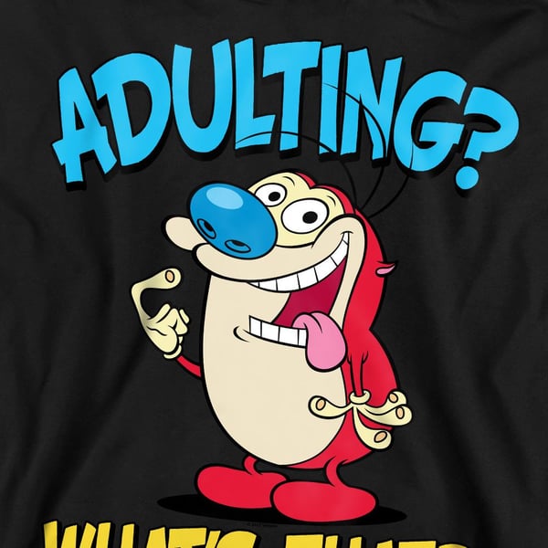 Ren & Stimpy Unisex Adult Adulting 2 Sweatshirt