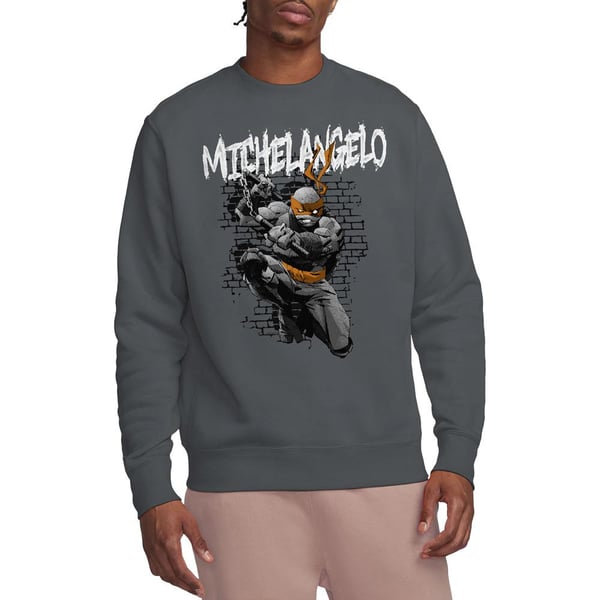 Teenage Mutant Ninja Turtles Unisex Adult Michelangelo Sweatshirt