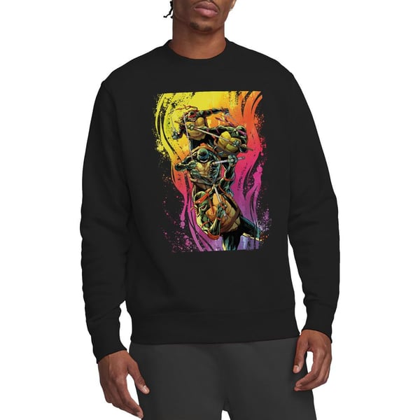 Teenage Mutant Ninja Turtles Unisex Adult Hot Rainbow Warriors Sweatshirt