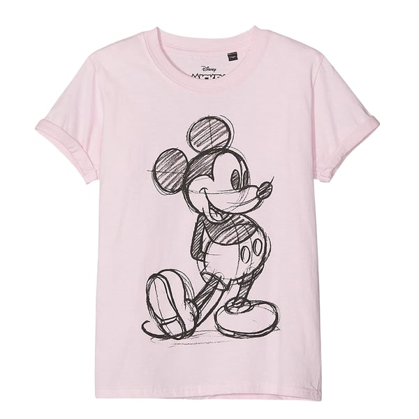 Disney Girls Mickey Mouse Sketch T-Shirt
