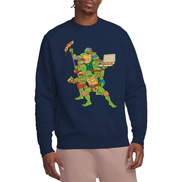 Teenage Mutant Ninja Turtles Unisex Adult Pizza Party Sweatshirt