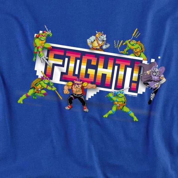 Teenage Mutant Ninja Turtles Unisex Adult Arcade Fight Sweatshirt