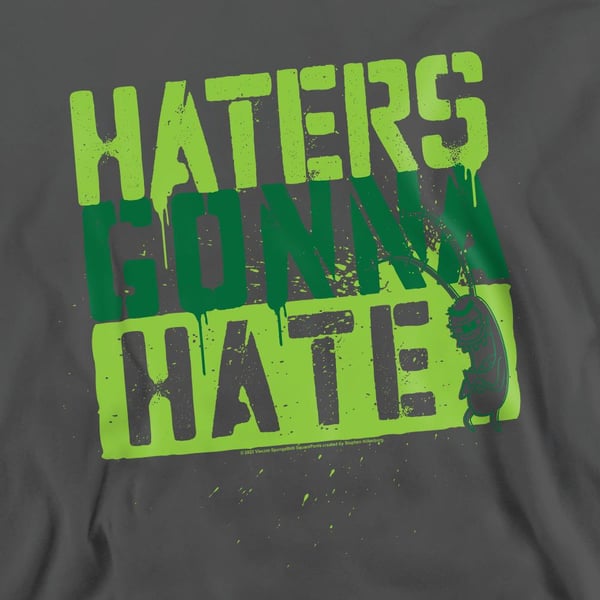 SpongeBob SquarePants Unisex Adult Haters Gonna Hate Sweatshirt