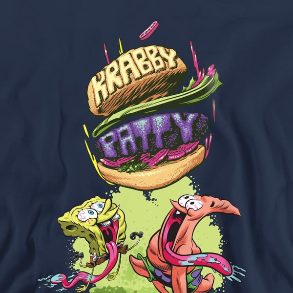 SpongeBob SquarePants Unisex Adult Krabby Patty From The Sky Sweatshirt