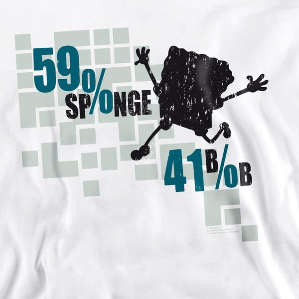 SpongeBob SquarePants Unisex Adult 59% Sponge 41% Bob Sweatshirt