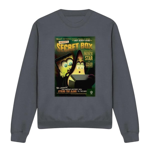 SpongeBob SquarePants Unisex Adult Patrick´s Secret Box Sweatshirt