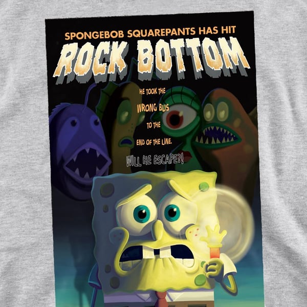 SpongeBob SquarePants Unisex Adult Rock Bottom Sweatshirt