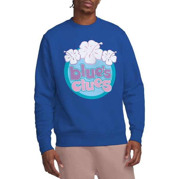 Blue´s Clues Unisex Adult Hawaiian Flowers Sweatshirt