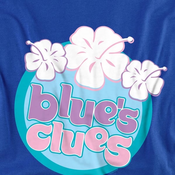Blue´s Clues Unisex Adult Hawaiian Flowers Sweatshirt