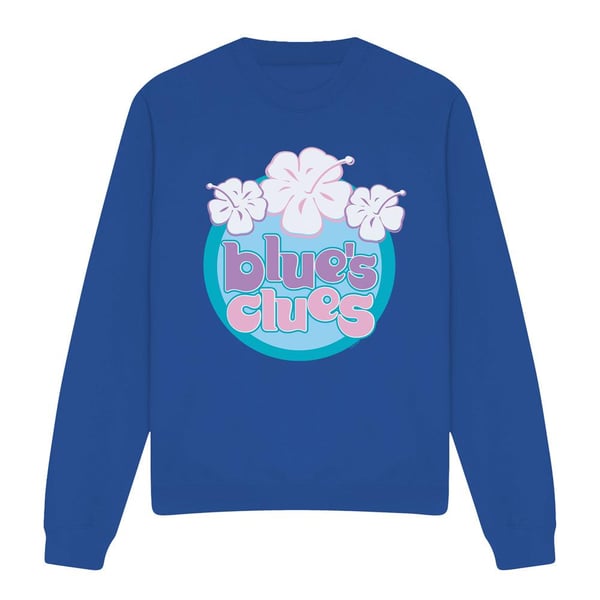 Blue´s Clues Unisex Adult Hawaiian Flowers Sweatshirt