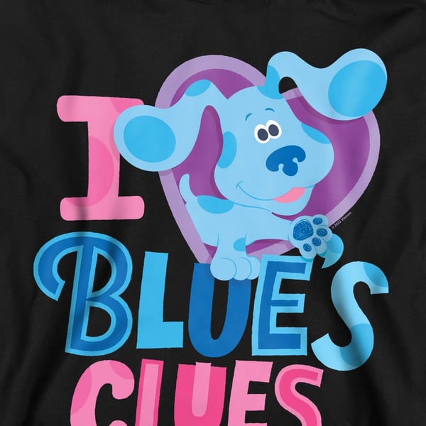 Blue´s Clues & You! Unisex Adult I Heart Blue Sweatshirt