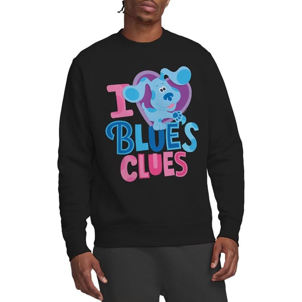 Blue´s Clues & You! Unisex Adult I Heart Blue Sweatshirt