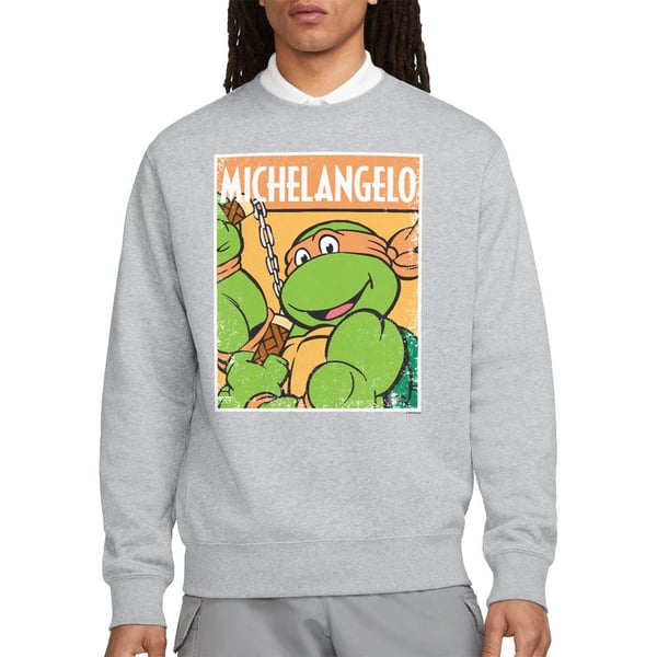 Teenage Mutant Ninja Turtles Unisex Adult Michelangelo Sweatshirt