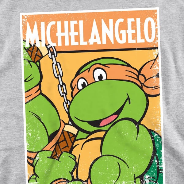 Teenage Mutant Ninja Turtles Unisex Adult Michelangelo Sweatshirt