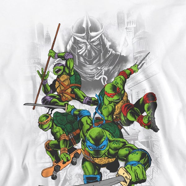Teenage Mutant Ninja Turtles Unisex Adult Shredder And Turtles Comic Sweatshirt