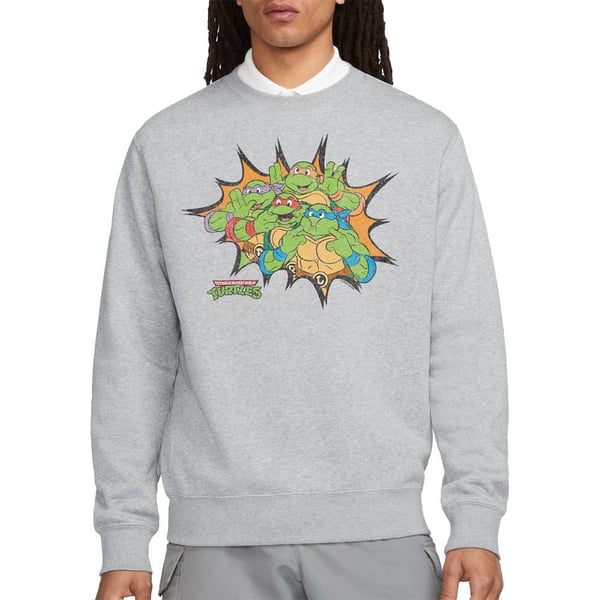 Teenage Mutant Ninja Turtles Unisex Adult Funny Face Turtles Sweatshirt