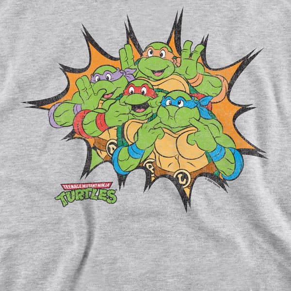 Teenage Mutant Ninja Turtles Unisex Adult Funny Face Turtles Sweatshirt