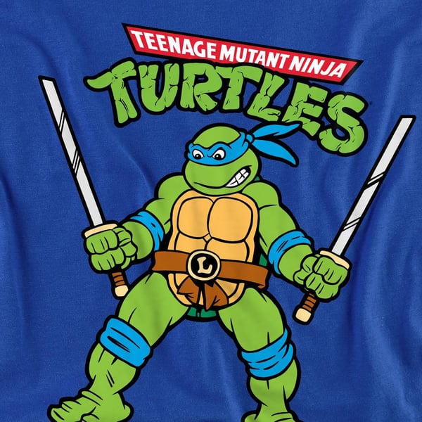 Teenage Mutant Ninja Turtles Unisex Adult Leonardo Retro Sweatshirt