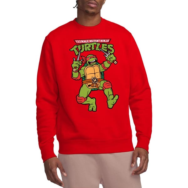 Teenage Mutant Ninja Turtles Unisex Adult Raphael Retro Sweatshirt