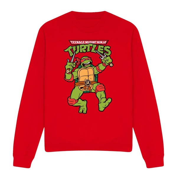 Teenage Mutant Ninja Turtles Unisex Adult Raphael Retro Sweatshirt