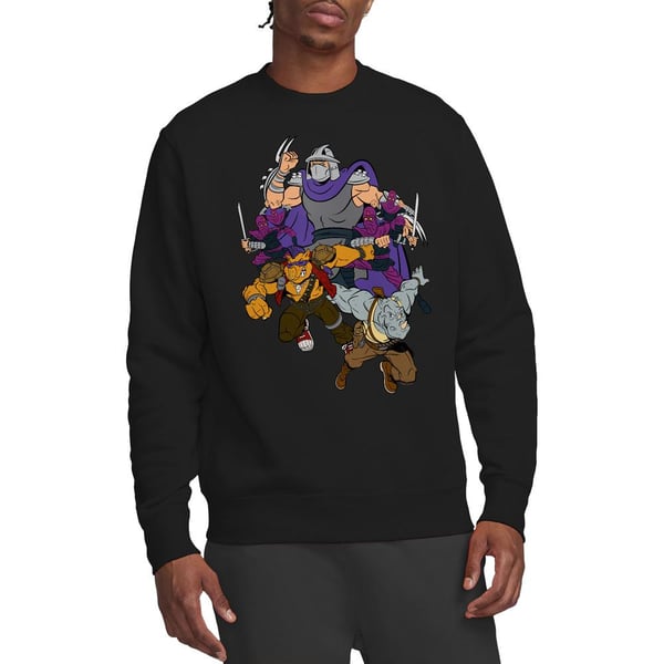 Teenage Mutant Ninja Turtles Unisex Adult Shredder And Foot Clan Sweatshirt