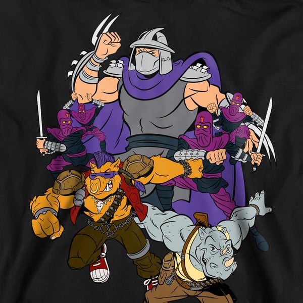 Teenage Mutant Ninja Turtles Unisex Adult Shredder And Foot Clan Sweatshirt
