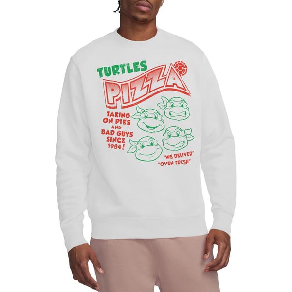 Teenage Mutant Ninja Turtles Unisex Adult Turtles Pizza Sweatshirt
