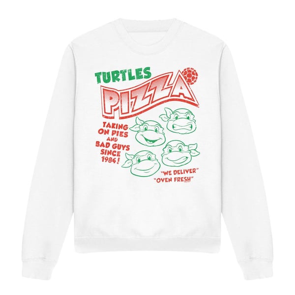Teenage Mutant Ninja Turtles Unisex Adult Turtles Pizza Sweatshirt