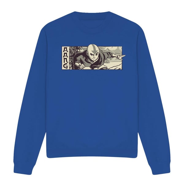 Avatar: The Last Airbender Unisex Adult Aang Illustrated Sweatshirt