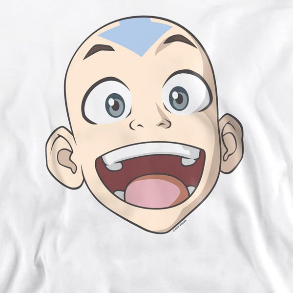 Avatar: The Last Airbender Unisex Adult Aang Big Face Sweatshirt