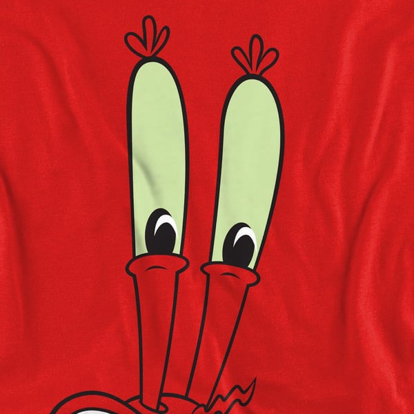 SpongeBob SquarePants Unisex Adult Smile Mr Krabs Face Sweatshirt