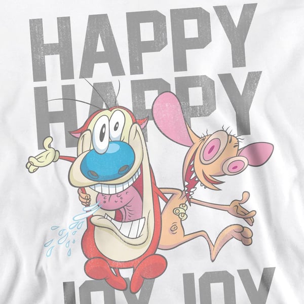 Ren & Stimpy Unisex Adult Happy Happy Joy Joy Sweatshirt