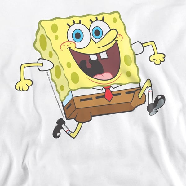 SpongeBob SquarePants Unisex Adult Happy Running Sweatshirt