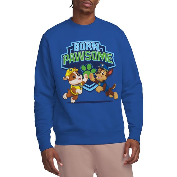 Paw Patrol Unisex Adult Born Pawsome Sweatshirt