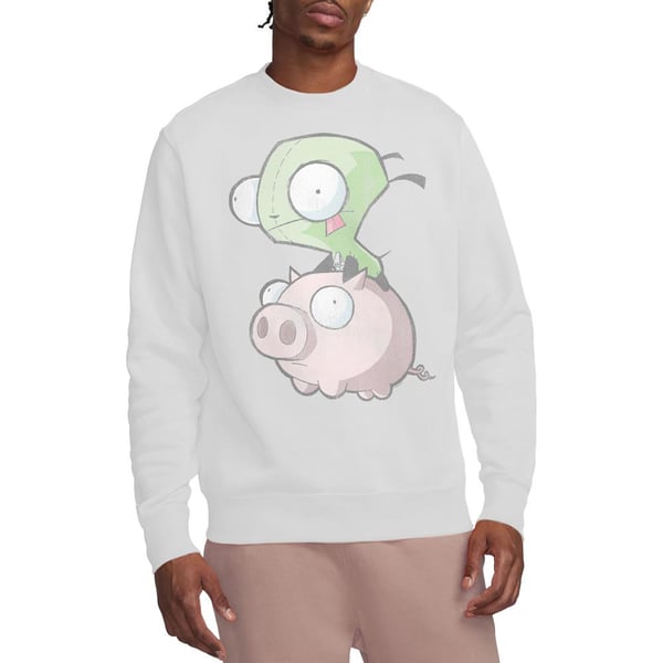 Invader Zim Unisex Adult Gir & Pig Sweatshirt