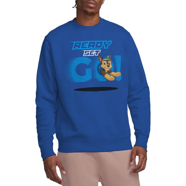 Paw Patrol Unisex Adult Ready Set Go! Chase Sweatshirt