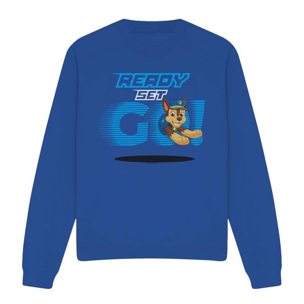 Paw Patrol Unisex Vuxen Redo Klar Gå! Chase Tröja