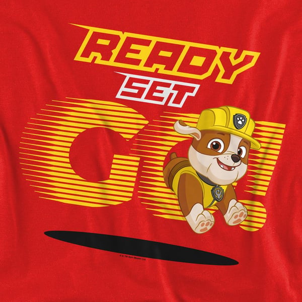 Paw Patrol Unisex Adult Ready Set Go! Rubble Sweatshirt