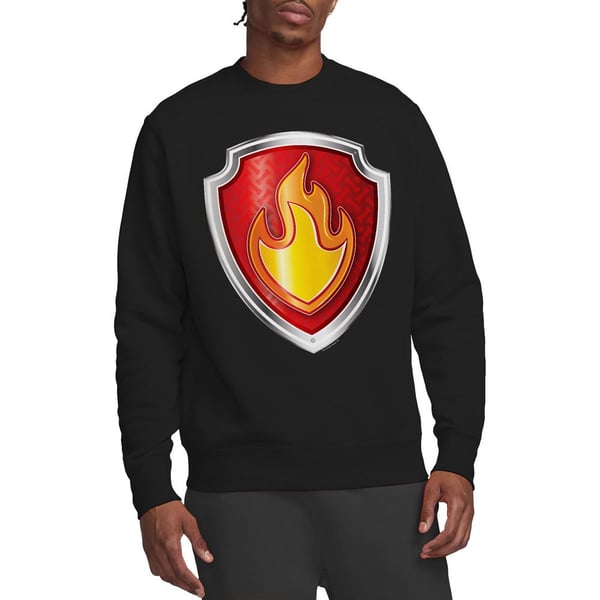 Paw Patrol Unisex Adult Marshall Badge Sweatshirt