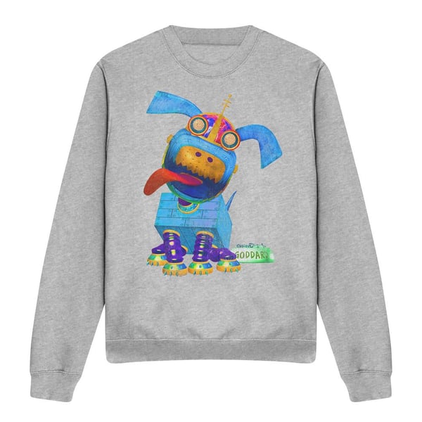 Jimmy Neutron Unisex Adult Goddard Neon Sweatshirt