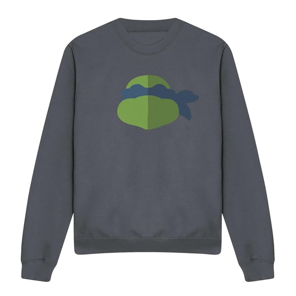 Teenage Mutant Ninja Turtles Unisex Adult Leonardo Face Sweatshirt