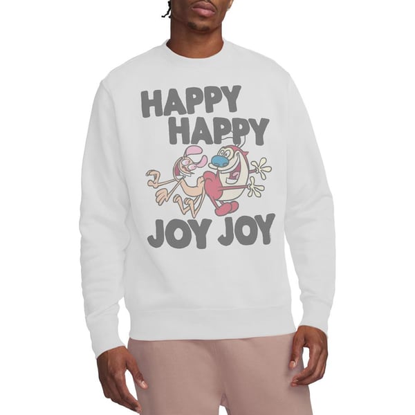 Ren & Stimpy Unisex Adult Happy Happy Joy Joy Sweatshirt