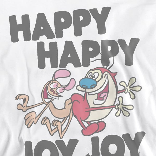Ren & Stimpy Unisex Adult Happy Happy Joy Joy Sweatshirt