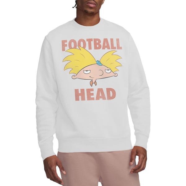 Hey Arnold! Unisex Adult Football Head Sweatshirt