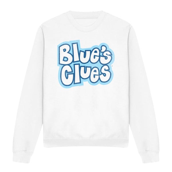 Blue´s Clues Unisex Adult Vintage Logo Sweatshirt