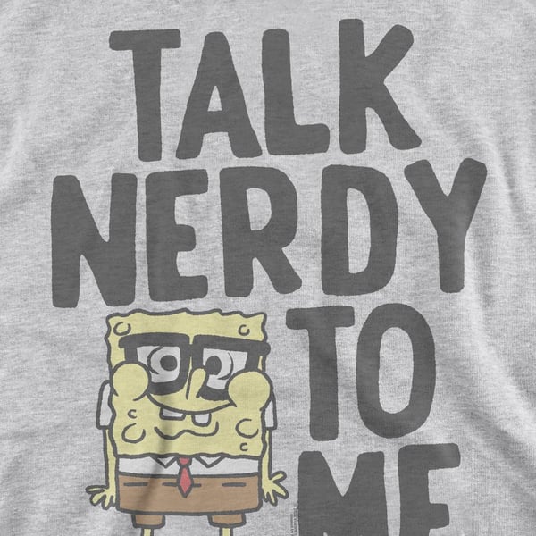 SpongeBob SquarePants Unisex Adult Talk Nerdy To Me Sweatshirt
