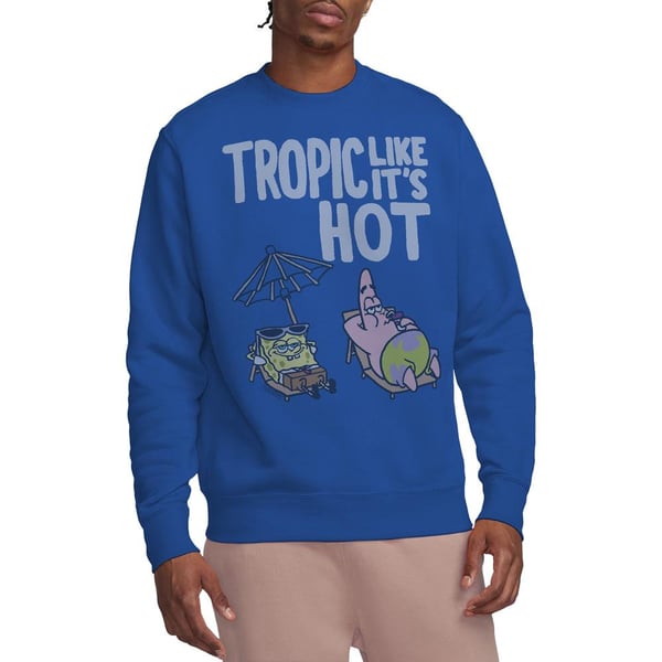 SpongeBob SquarePants Unisex Adult Tropic Like It´s Hot Sweatshirt
